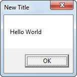 MsgBox with automatic title