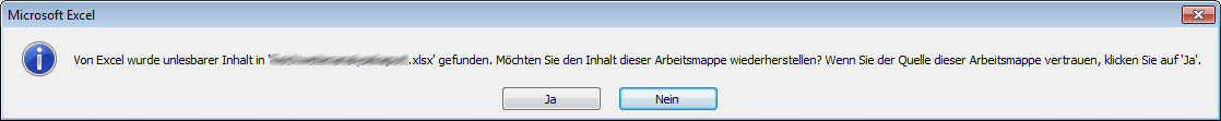 first error message